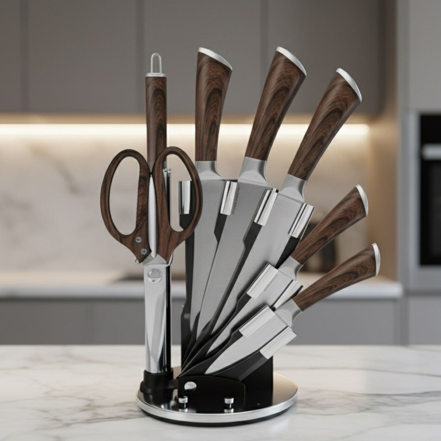 8-djelni Profesionalni Set Noževa: Oštrina, Stil i Trajnost u Jednom Setu