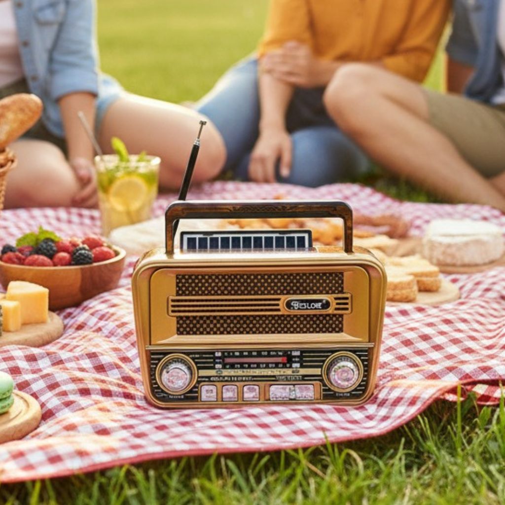 Retro Bluetooth zvučnik – snaga i stil u jednom 🎶