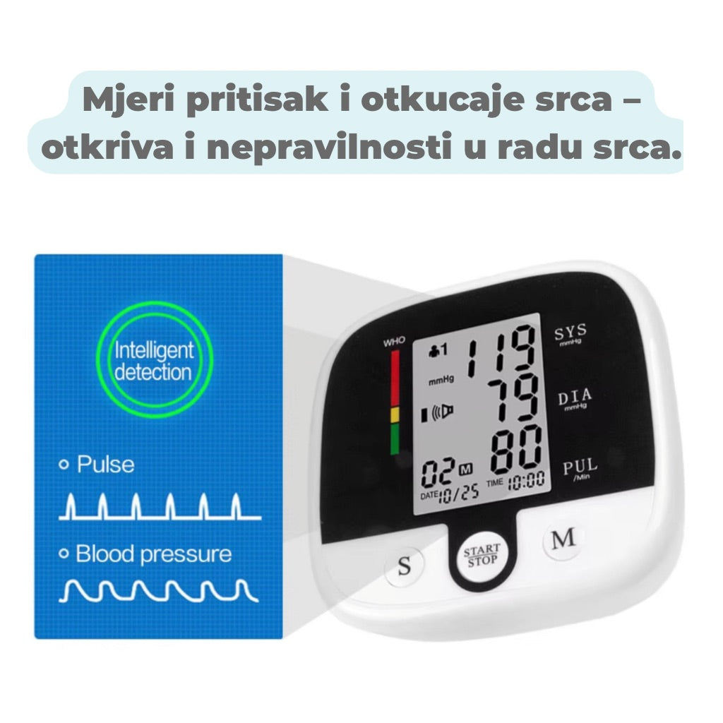 Precizan. Pouzdan. Jednostavan. Vaš tlakomjer za dom.