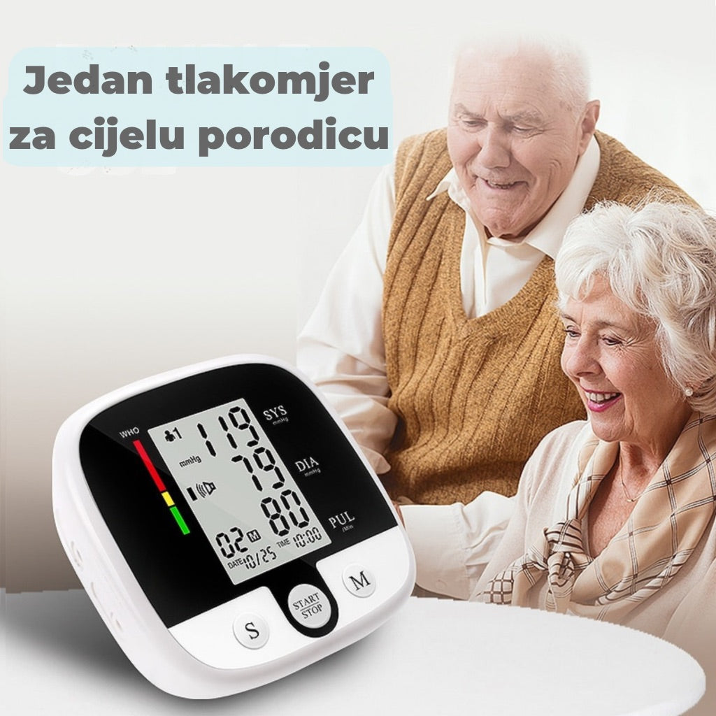 Precizan. Pouzdan. Jednostavan. Vaš tlakomjer za dom.