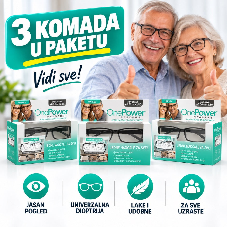Naočare koje mijenjaju sve — 2+1 GRATIS!