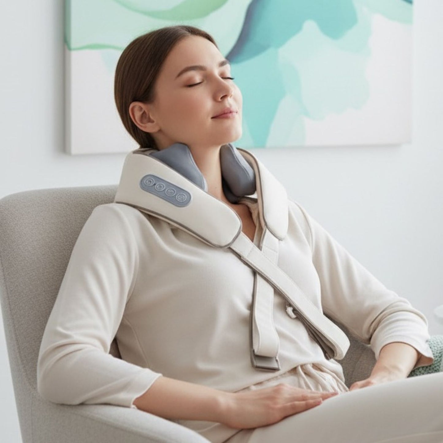 💆‍♀️Masažer za Vrat i Leđa sa Grijanjem – Relaksacija i Terapija Kod Kuće