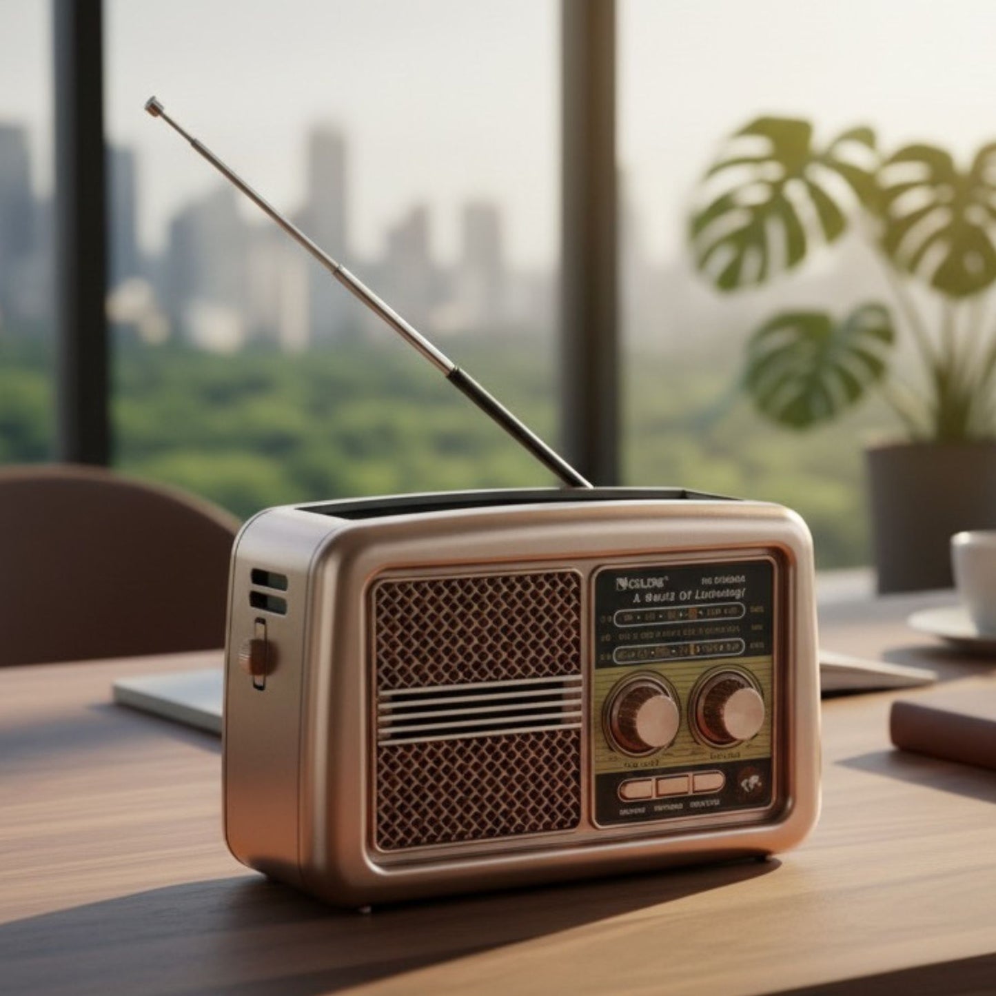 Retro zvučnik koji mami poglede 🎶