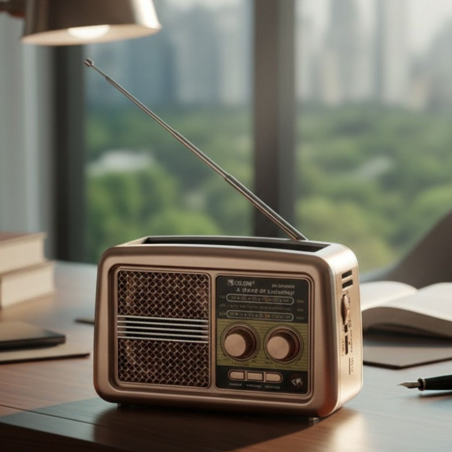 Retro zvučnik koji mami poglede 🎶
